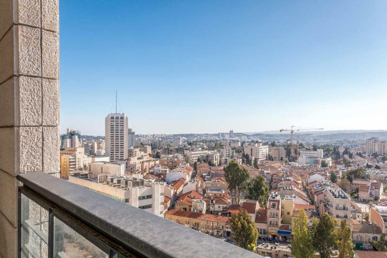 J Tower - Fantastic View - Top Location - Private Parking Jeruzalém Exteriér fotografie